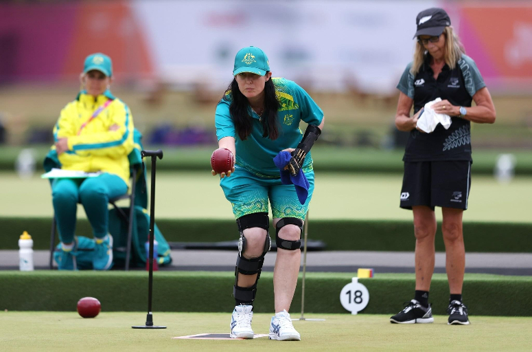 Serena bowling at event