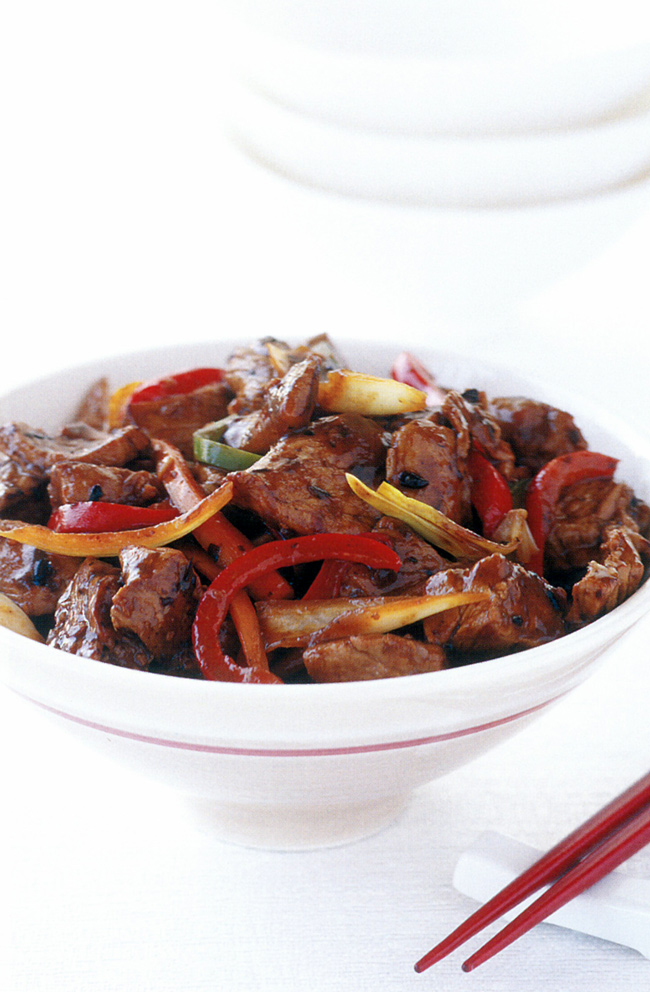 Pork in black bean sauce | Australian Institute of Sport