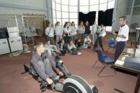 AIS Sports Science open day 2001 - Scott Anderson talking to students