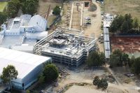 Aerial view of AIS Hub under construction 2006