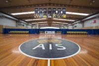 AIS basketball and netball centre AIS logo 2014 