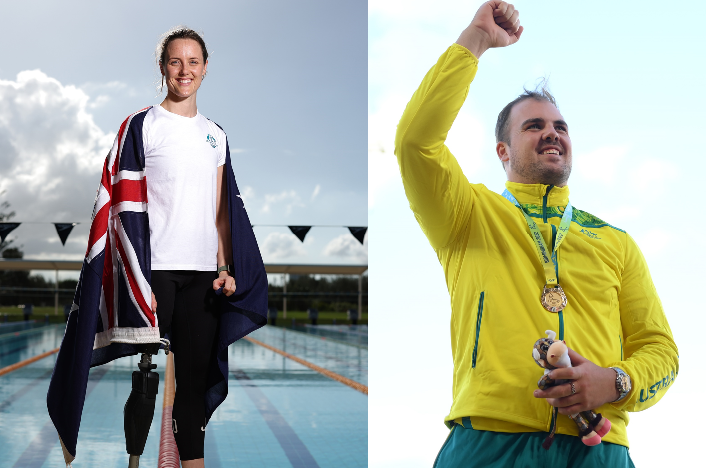 Paralympian Ellie Cole and Olympian Matthew Denny