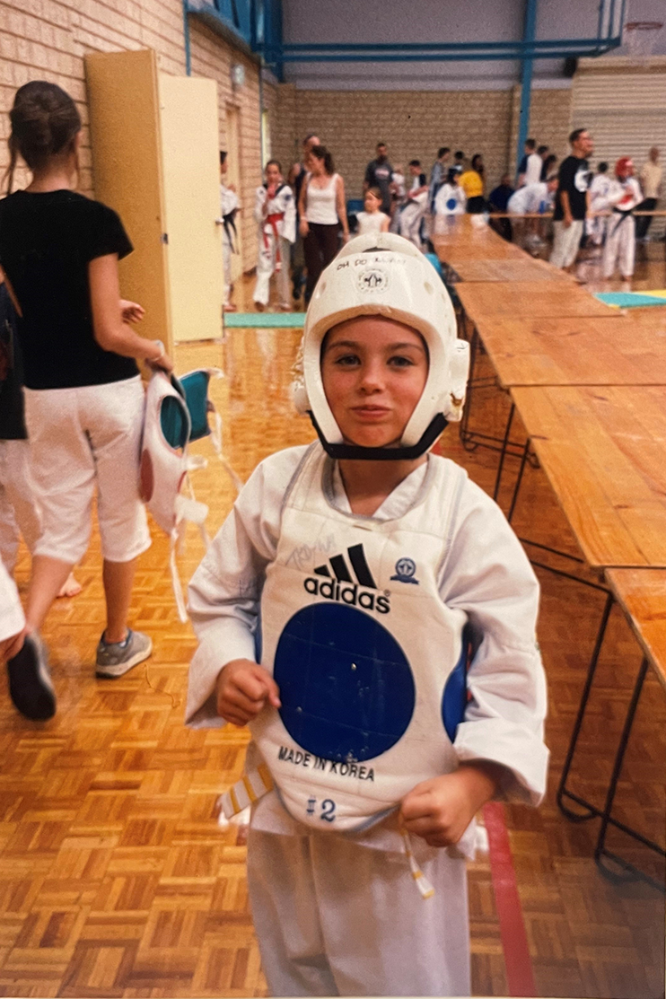 Olympian Caitlin Parker as a young boxer