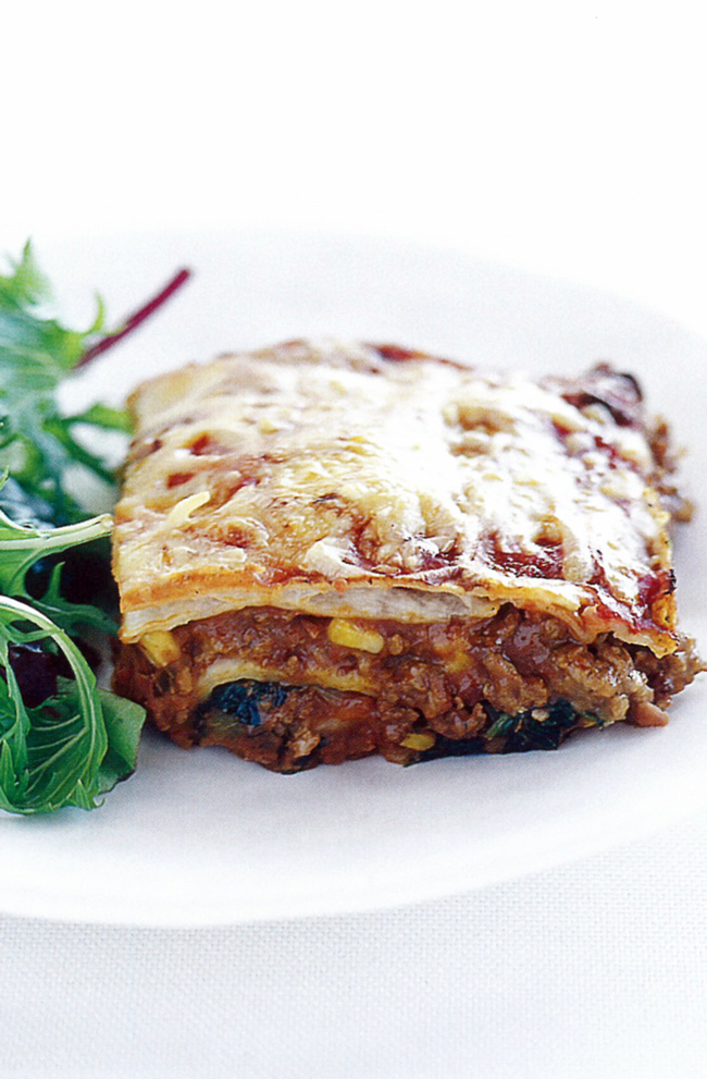 Tortilla lasagne | Australian Institute of Sport