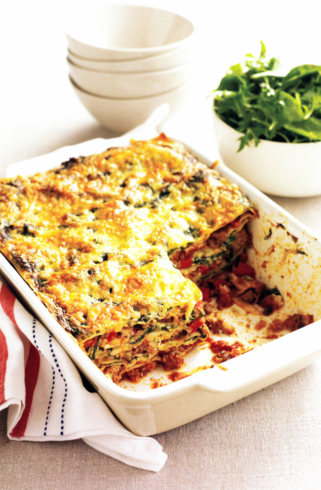 Beef-and-spinach-lasagne