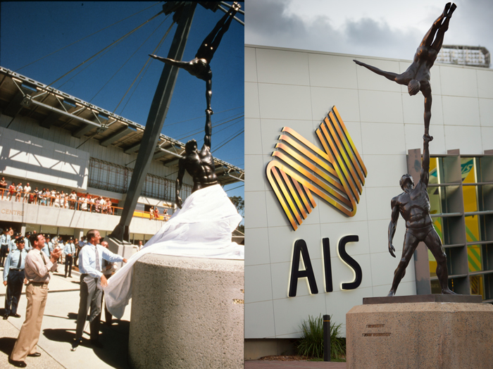 AIS acrobat statue