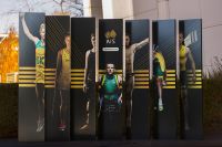 AIS signage outside the visitor centre with elite athletes 2016