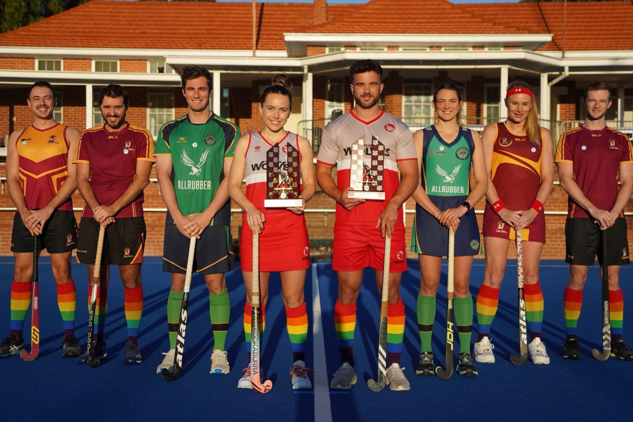 Greta Hayes at Hockey WA Pride Round, an initiative she helped organise as a Pride Ambassador in 2023.