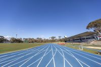 AIS track & field track newly laid track 2020