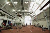 AIS women's cricket squad in the biomechanics dome 2002