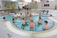 Athletes using the AIS recovery pools 2017