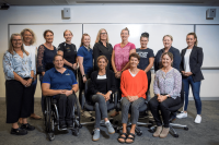 A group photo of the Women in High Performance Coaching Project.