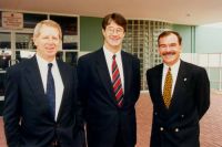 AIS Athlete Assembly 1994 - ASC Chief Executive Jim Ferguson, ASC Board Chairman Mike Fitzpatrick, AIS Director Robert de Castella