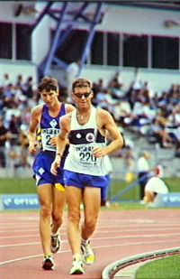 Dion Russell race walking Optus Grand Prix