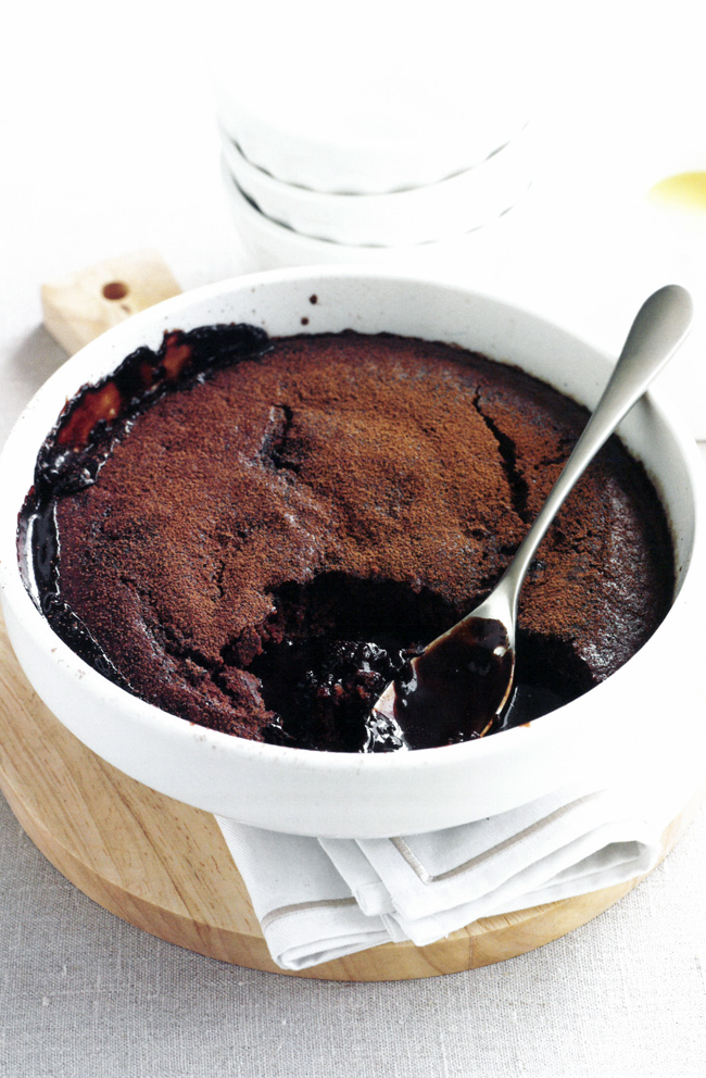 Chocolate-self-saucing-pudding