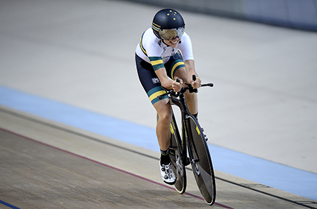 Emily Petricola cycling